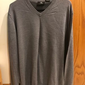 Calvin Klein Extra Fine Merino Wool V-Neck Sweater